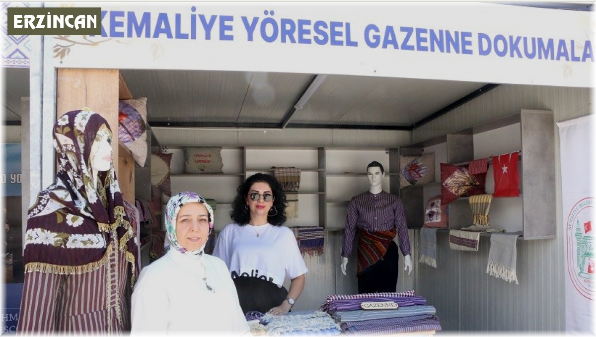 Kemaliyeli kadınlar asırlık Gazenne Kumaşını el emeği ile dokumaya devam ediyor