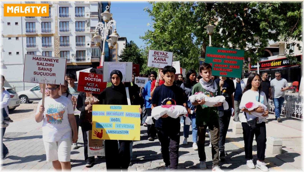 Malatya'da Filistin'e destek yürüyüşü