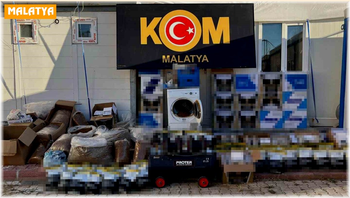 Malatya'da kaçakçılık operasyonu