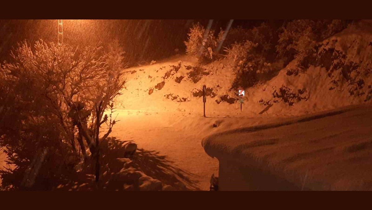 Malatya'da kırsal bölgeler kar altında