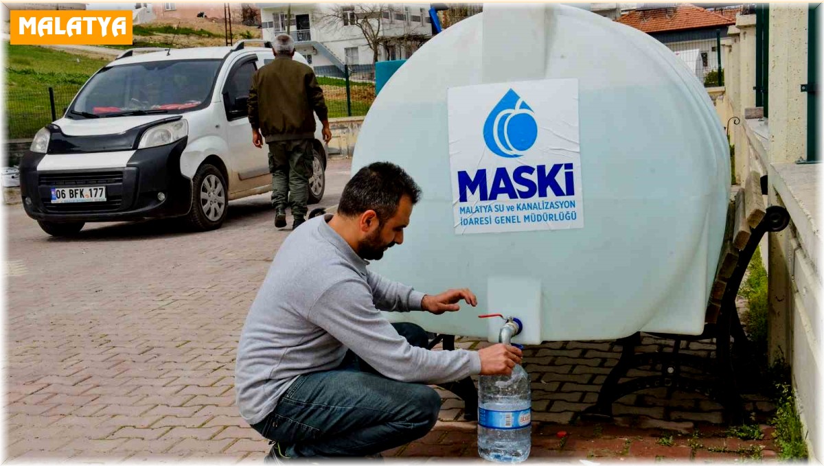 Malatya'da vatandaşların ihtiyacı tankerlerle karşılanıyor