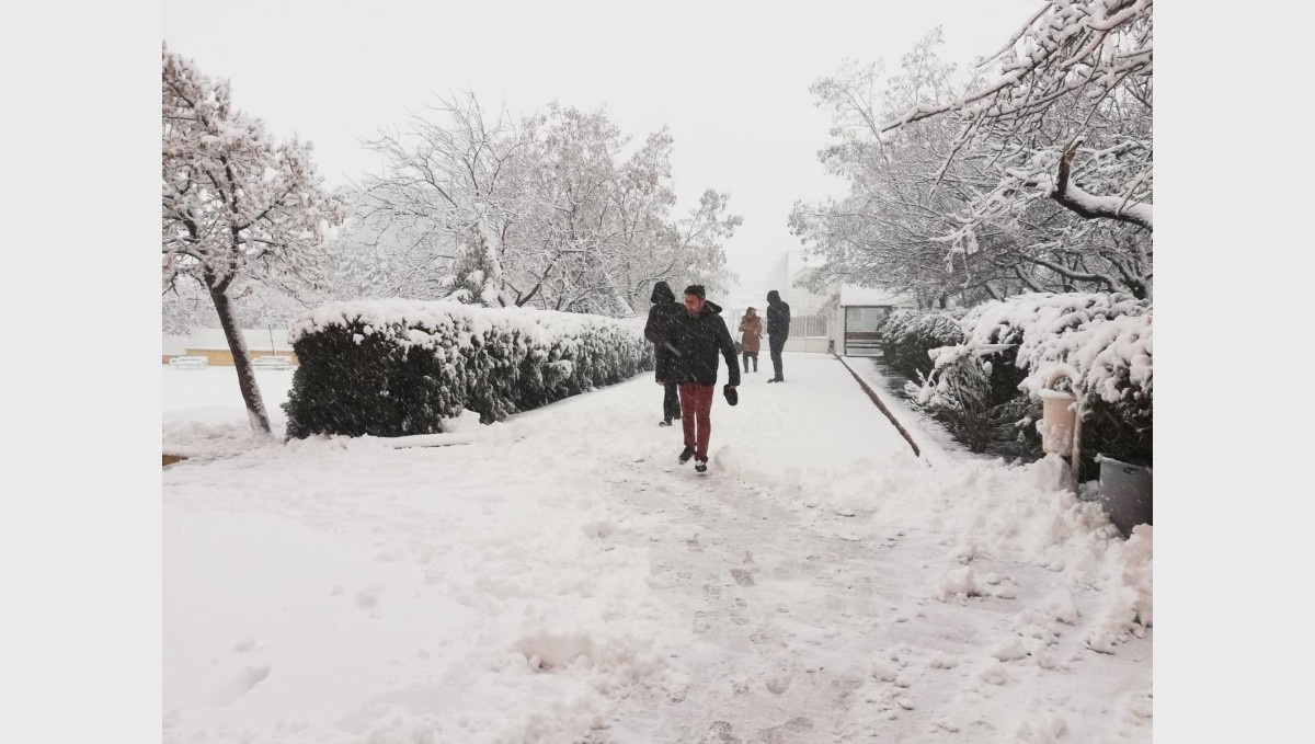 Malatya'nın yüksek kesimlerde kar kalınlığı yarım metreye ulaştı