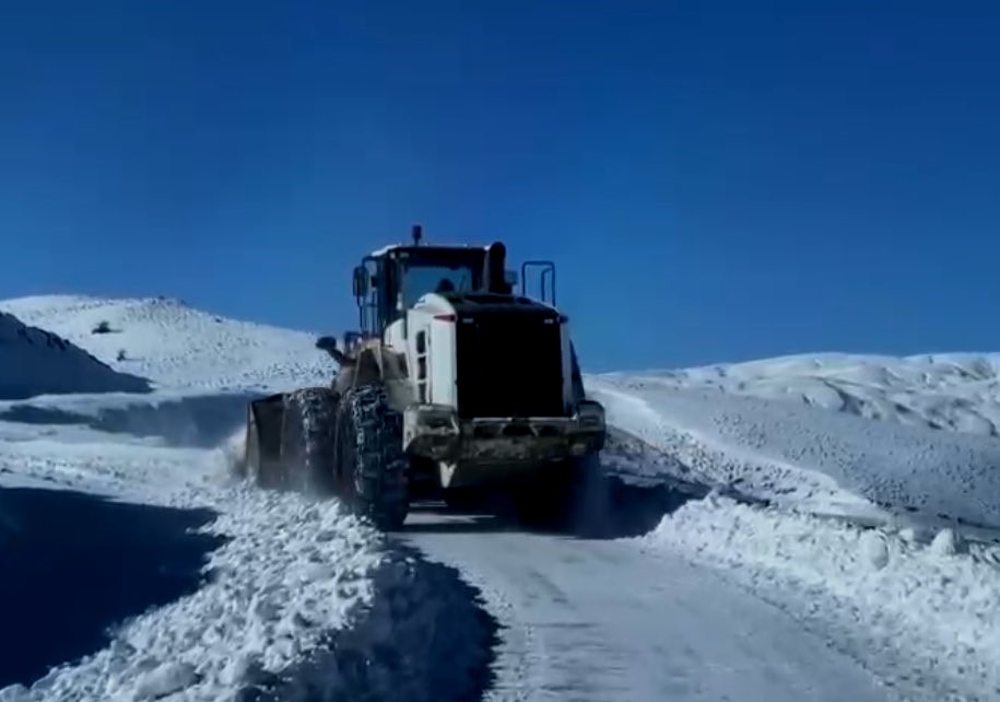 Muş'ta kar ve tipi nedeniyle kapanan köy yolları ulaşıma açıldı