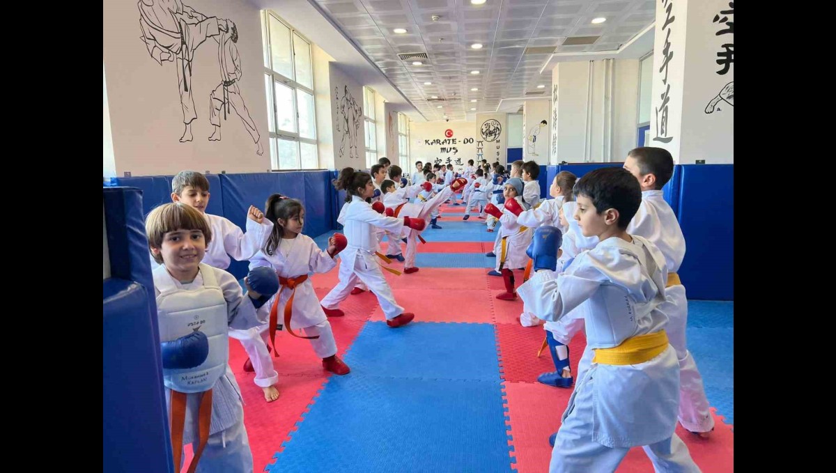 Muş'ta karate kurslarına yoğun ilgi