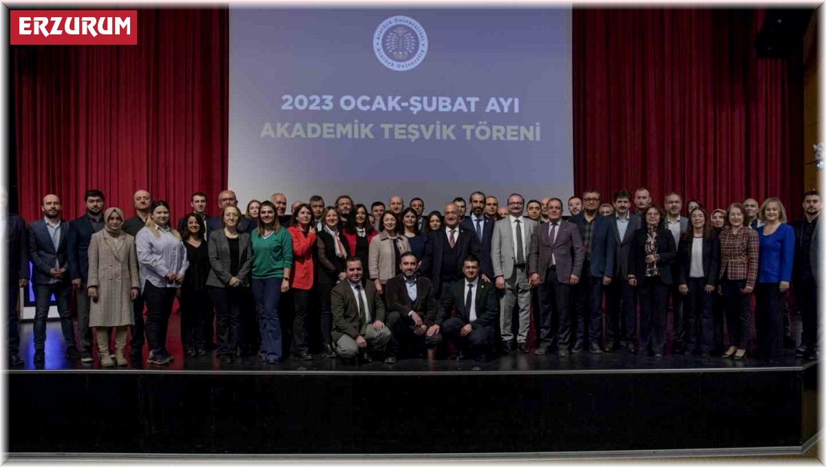 Ocak ve Şubat ayı akademik teşvik ve ödül töreni düzenlendi