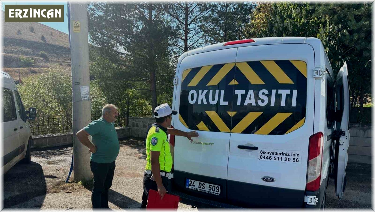 Okul servis araçları denetlendi