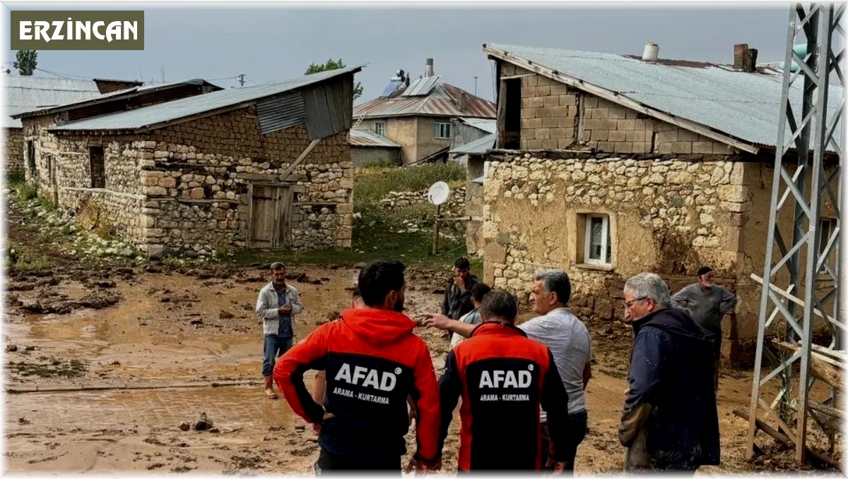 Sağanak yağış Tercan'da sel, su baskınlarına neden oldu