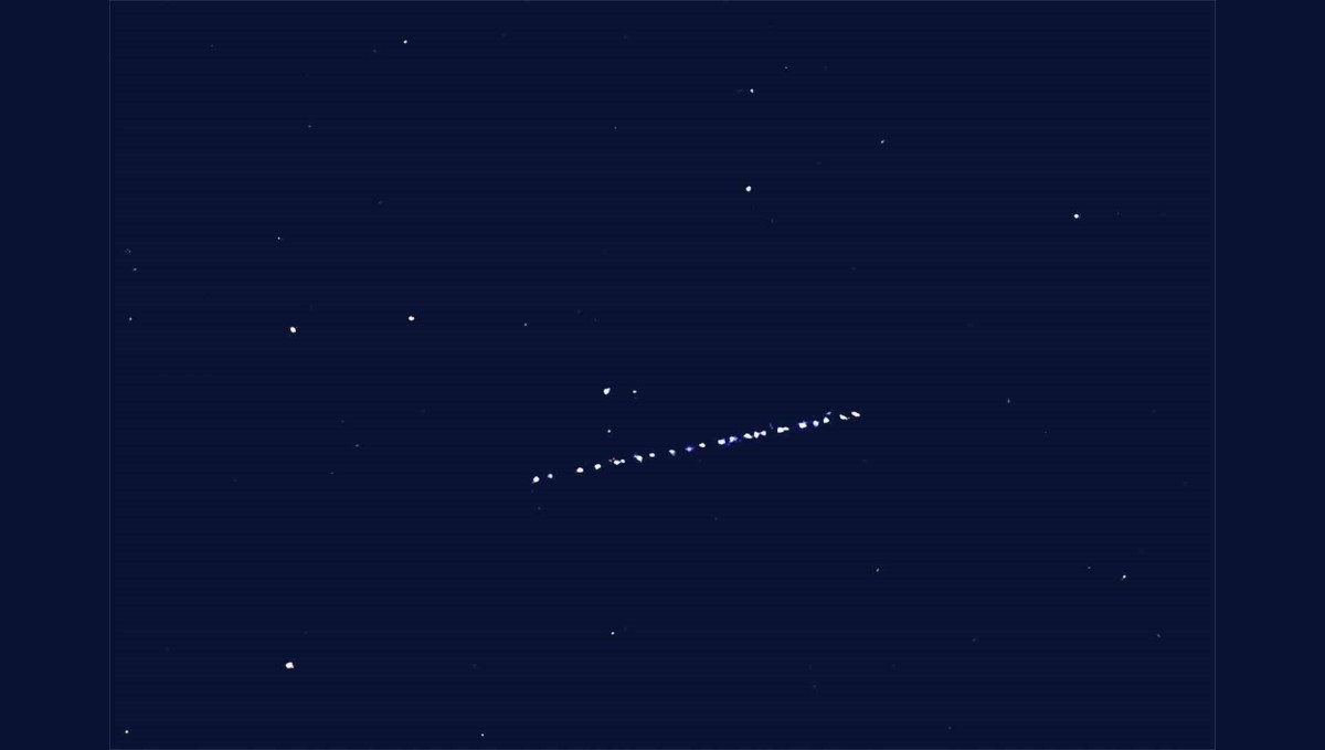 Starlink uyduları Bitlis semalarında görüldü