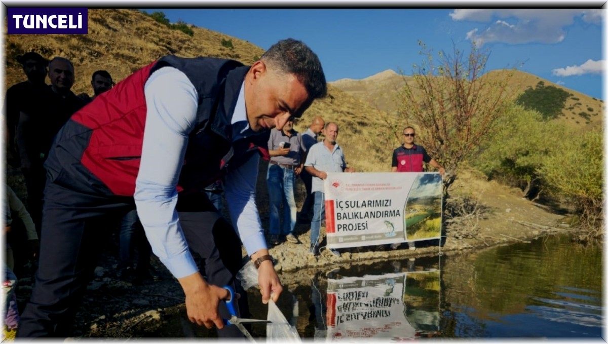 Tunceli'de 1 milyon 670 bin yavru sazan salındı