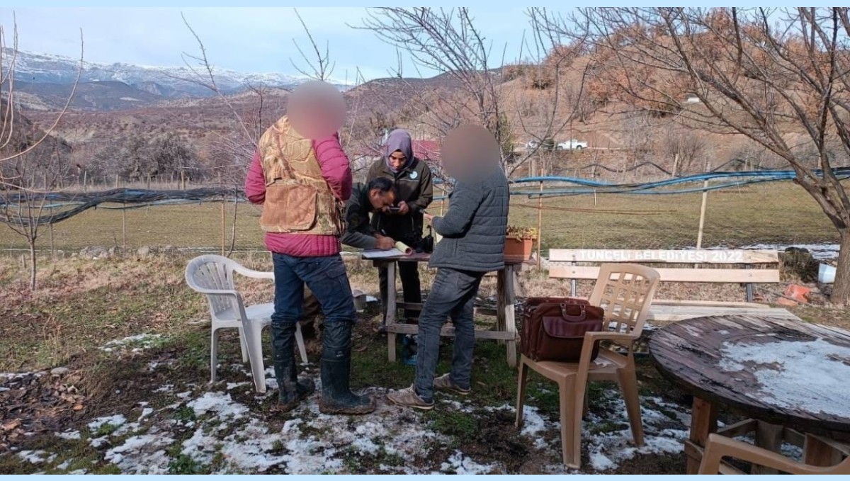 Tunceli'de 12 avcıya idari işlem uygulandı