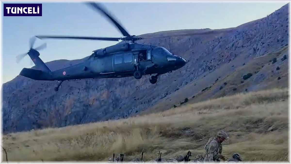 Tunceli'de jandarmadan operasyon: 13 mağara ve 17 sığınakta malzemeler ele geçirildi