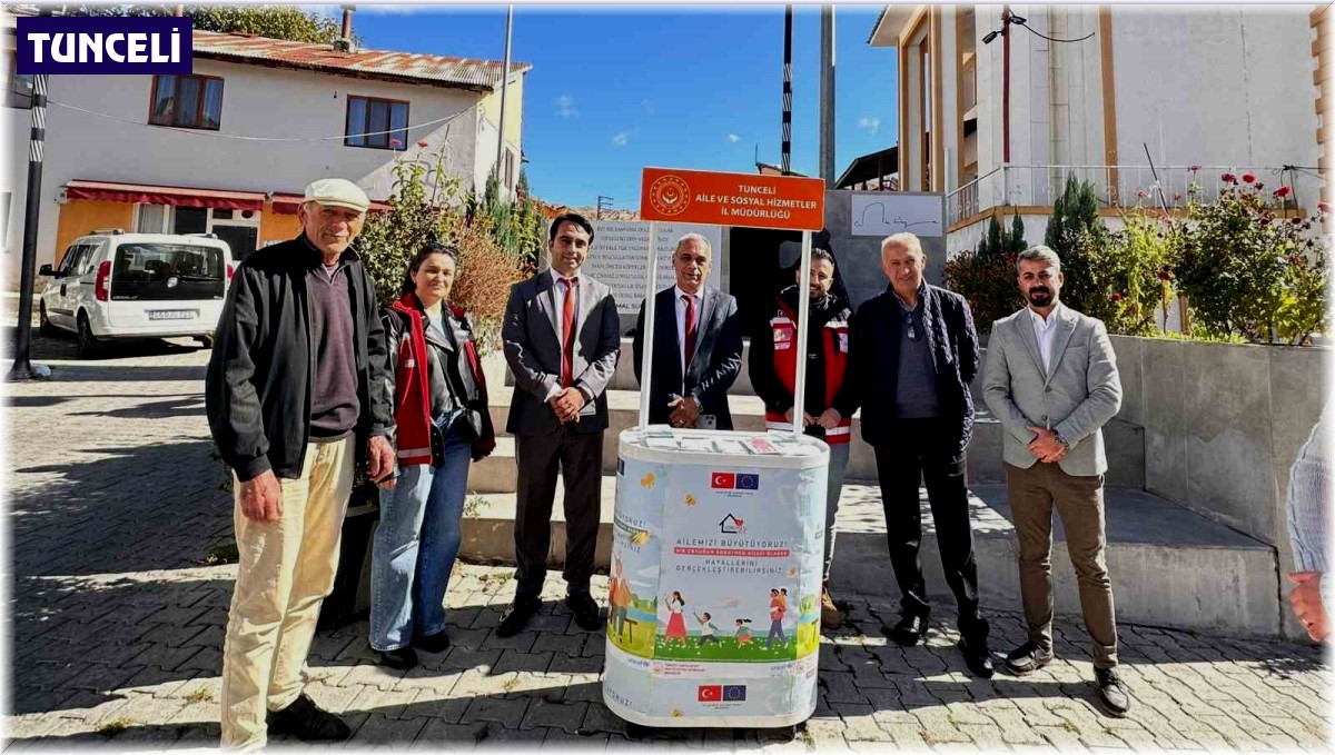 Tunceli'de, korucuyu aile tanıtımı farkındalık stantları açıldı