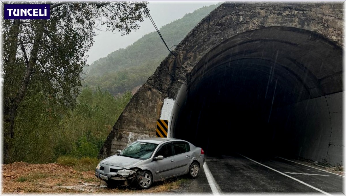 Tunceli'de sağanak yağış kazaya neden oldu