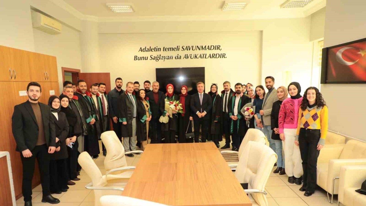 Vali Aydoğdu'dan Erzincan Barosunun yeni başkanına ziyaret