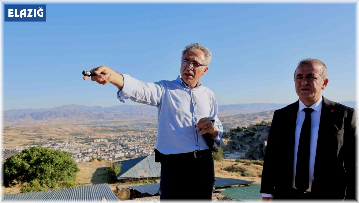 Vali Hatipoğlu, Harput Kalesi'ndeki kazı ve restorasyon çalışmalarını inceledi