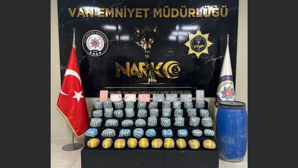 Van'da 36 kilo uyuşturucu ele geçirildi