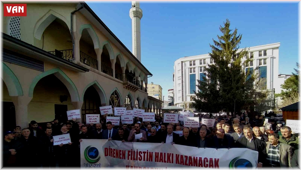 Van'da İsrail'in Mescid-i Aksa'ya saldırıları protesto edildi