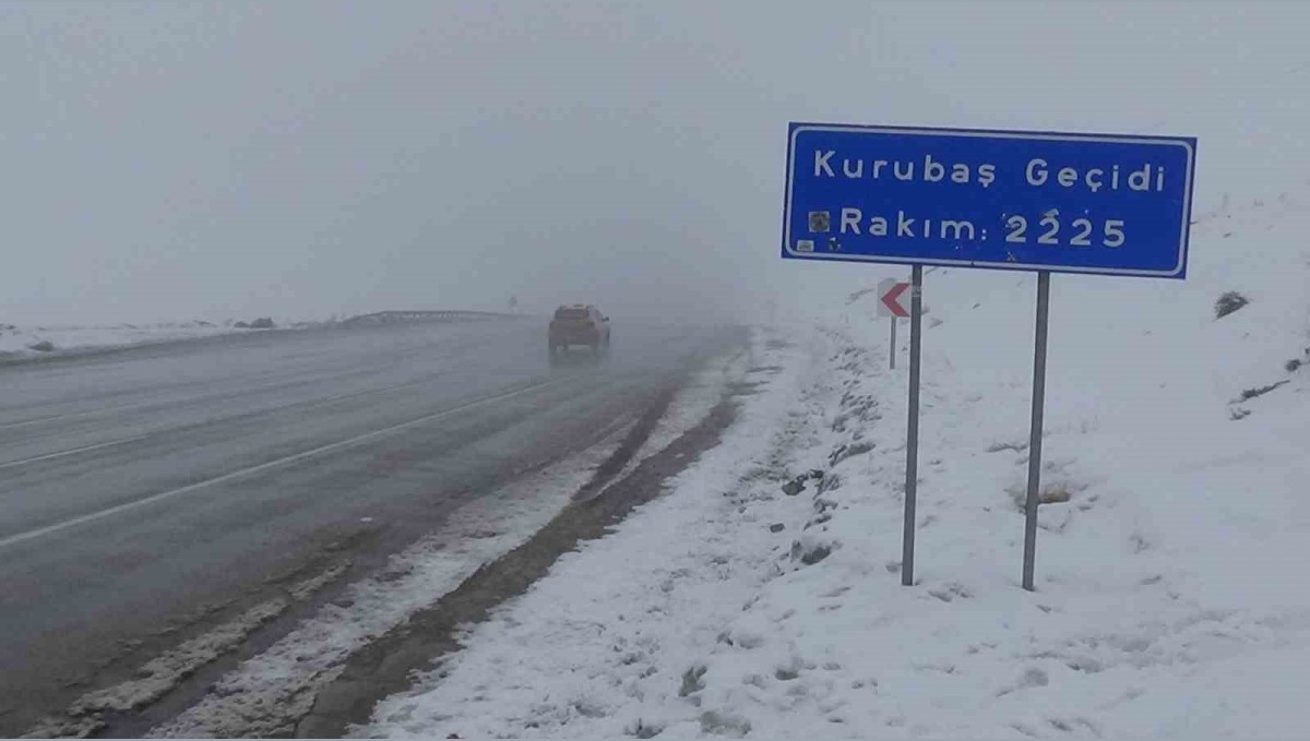 Van'da Kurubaş Geçidi'nde sis etkili oluyor