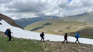 Erzurum'da dört mevsimi yaşatan doğa yürüyüşü