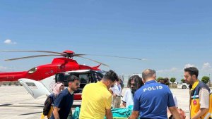 78 yaşındaki hasta ambulans helikopterle Adana'ya sevk edildi