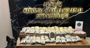 Erzurum'da 6 kilo 975 gram uyuşturucu ele geçirildi, 1 zanlı tutuklandı