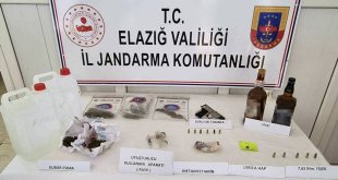 Elazığ'da kaçak içki ve uyuşturucu operasyonunda 8 şüpheli yakalandı