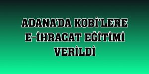 Adana'da KOBİ'lere e-ihracat eğitimi verildi