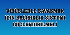 Virüslerle savaşmak için bağışıklık sistemi güçlendirilmeli