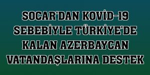 SOCAR'dan Kovid-19 sebebiyle Türkiye'de kalan Azerbaycan vatandaşlarına destek