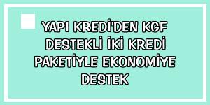 Yapı Kredi'den KGF destekli iki kredi paketiyle ekonomiye destek