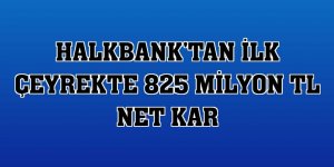 Halkbank'tan ilk çeyrekte 825 milyon TL net kar