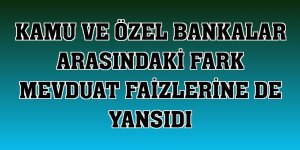 Kamu ve özel bankalar arasındaki fark mevduat faizlerine de yansıdı