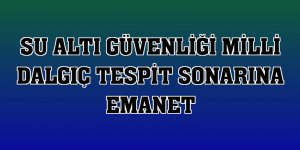 Su altı güvenliği milli dalgıç tespit sonarına emanet