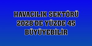 Havacılık sektörü 2028'de yüzde 45 büyüyebilir