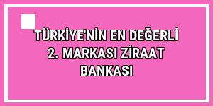 Türkiye'nin en değerli 2. markası Ziraat Bankası