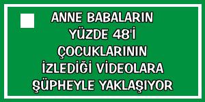 Anne babaların yüzde 48'i çocuklarının izlediği videolara şüpheyle yaklaşıyor