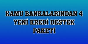 Kamu bankalarından 4 yeni kredi destek paketi