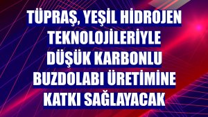 Tüpraş, yeşil hidrojen teknolojileriyle düşük karbonlu buzdolabı üretimine katkı sağlayacak