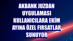 Akbank Juzdan uygulaması kullanıcılara ekim ayına özel fırsatlar sunuyor