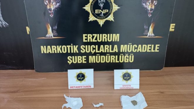 Erzurum'da 8,5 kilo eroin ele geçirildi, 2 şüpheli gözaltına alındı