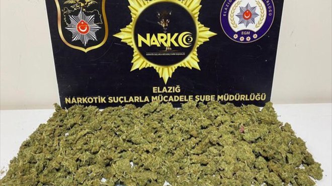 Elazığ'da 5 kilo 220 gram esrar ele geçirildi