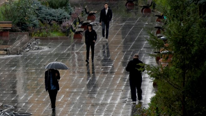 Erzurum'da sağanak etkili oldu