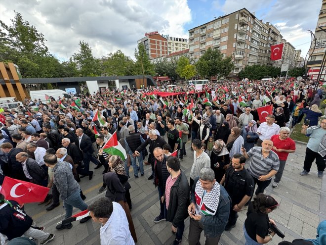 yapıldı Yürüyüşü Gazze Mitingi ELAZIĞ Büyük ve - 6