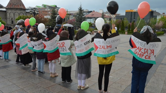 Erzurum'da sağlık çalışanları, Gazze için 26 haftadır 'sessiz yürüyüş' yapıyor