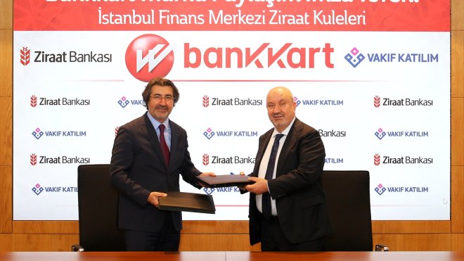 Ziraat Bankası ve Vakıf Katılım'dan Bankkart marka işbirliği anlaşması