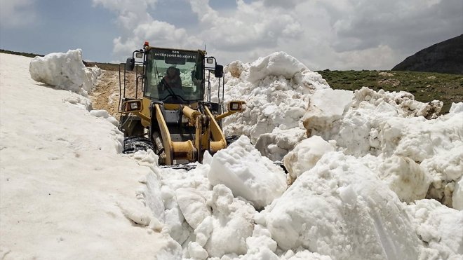 Van'da kar nedeniyle kapalı olan yayla yolları açıldı