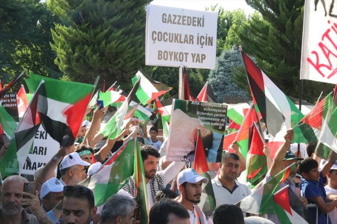 Malatya'da 'Büyük Gazze Mitingi' düzenlendi