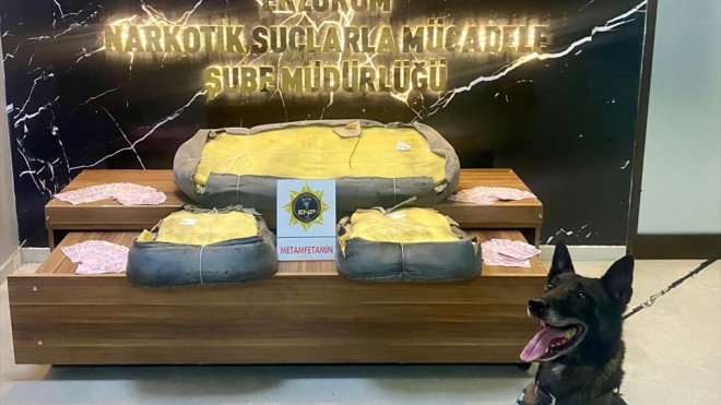 Erzurum'da 12 kilo 285 gram uyuşturucu ile yakalanan şüpheli tutuklandı