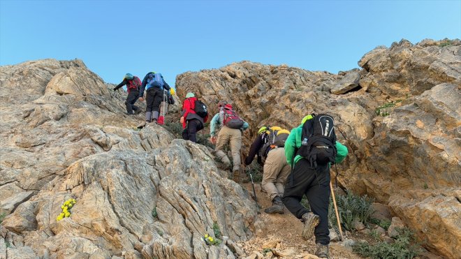 Hakkari'de dağcılar Cilo Dağı'na tırmandı