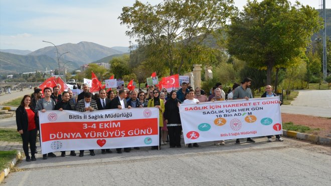 Bitlis'te 'Dünya Yürüyüş Günü' etkinliği düzenlendi